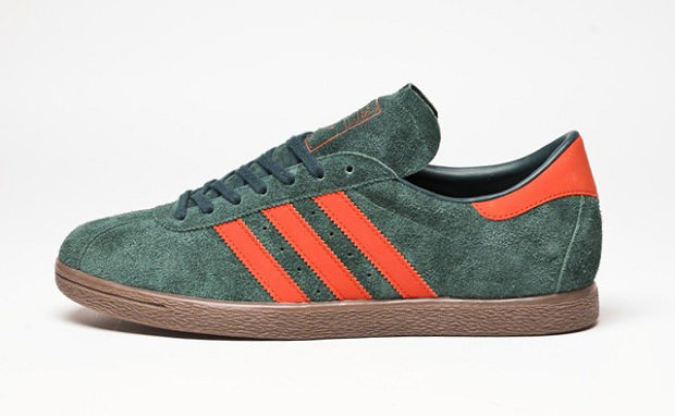 adidas tobacco green and red
