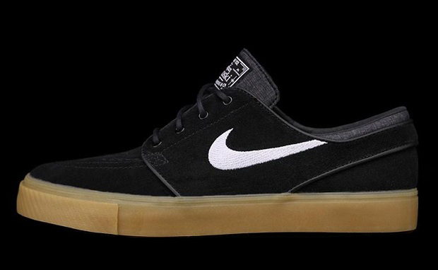 nike stefan janoski black gum sole