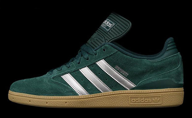 adidas Busenitz Forest Green/Metallic Silver | Nice Kicks