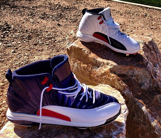 Jimmy Rollins' Air Jordan 12 "World Baseball Classic" PE Cleats