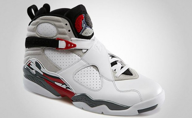 Jordan 8 white red deals