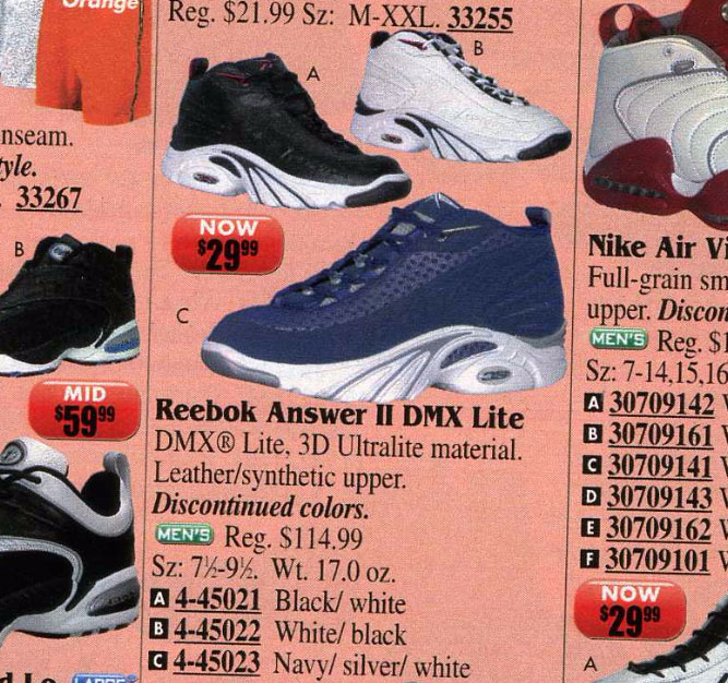 reebok basketball shoes 2001