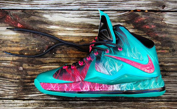 Nike LeBron X Zombie in South Beach Custom