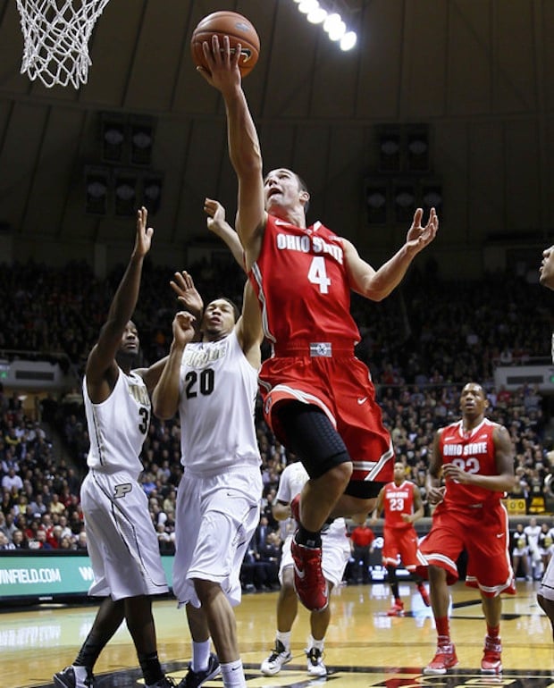 Aaron Craft goes up in a Nike LeBron 11 iD
