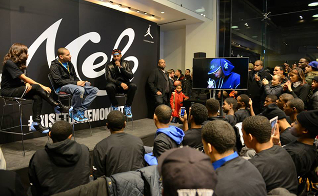 Carmelo Anthony Celebrates Launch of Jordan Melo M10 at House of Hoops Harlem