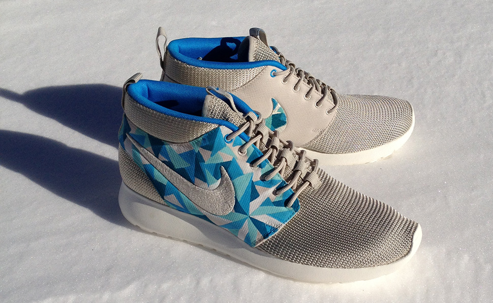 Nike Roshe Run Mid Crystalized Custom