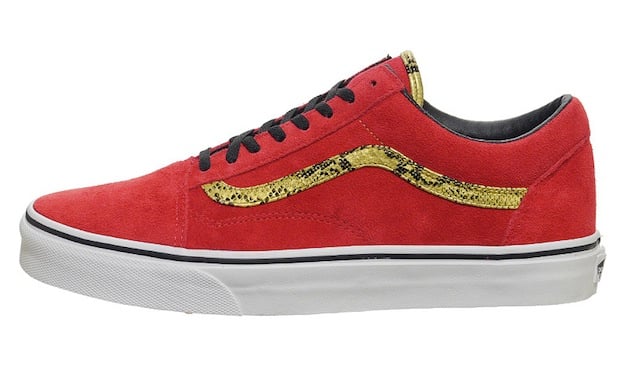 red and gold vans