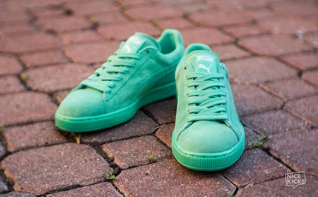 puma suede all green