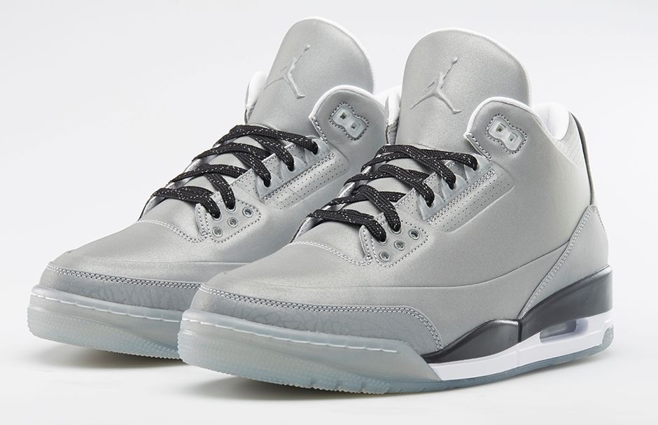 silver jordan 3