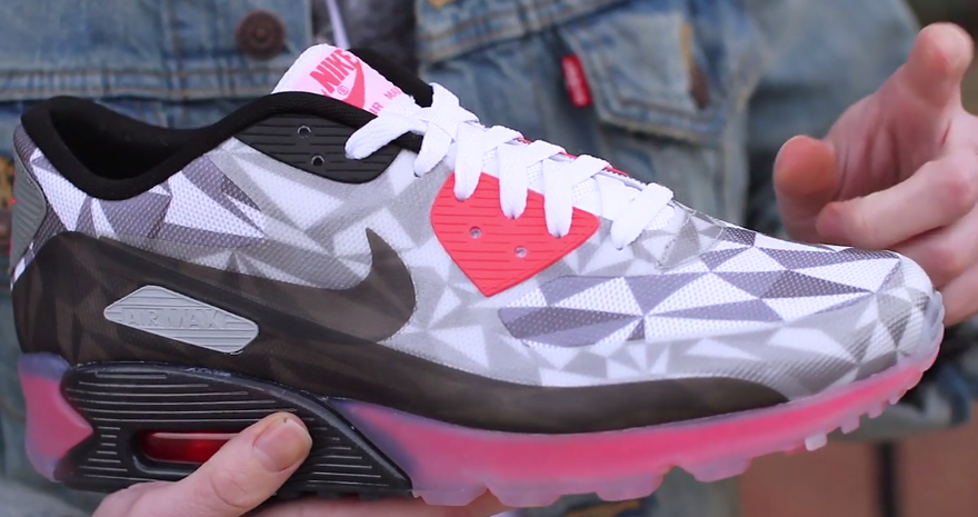 Live Look Nike Air Max 90 Ice Infrared Nice Kicks