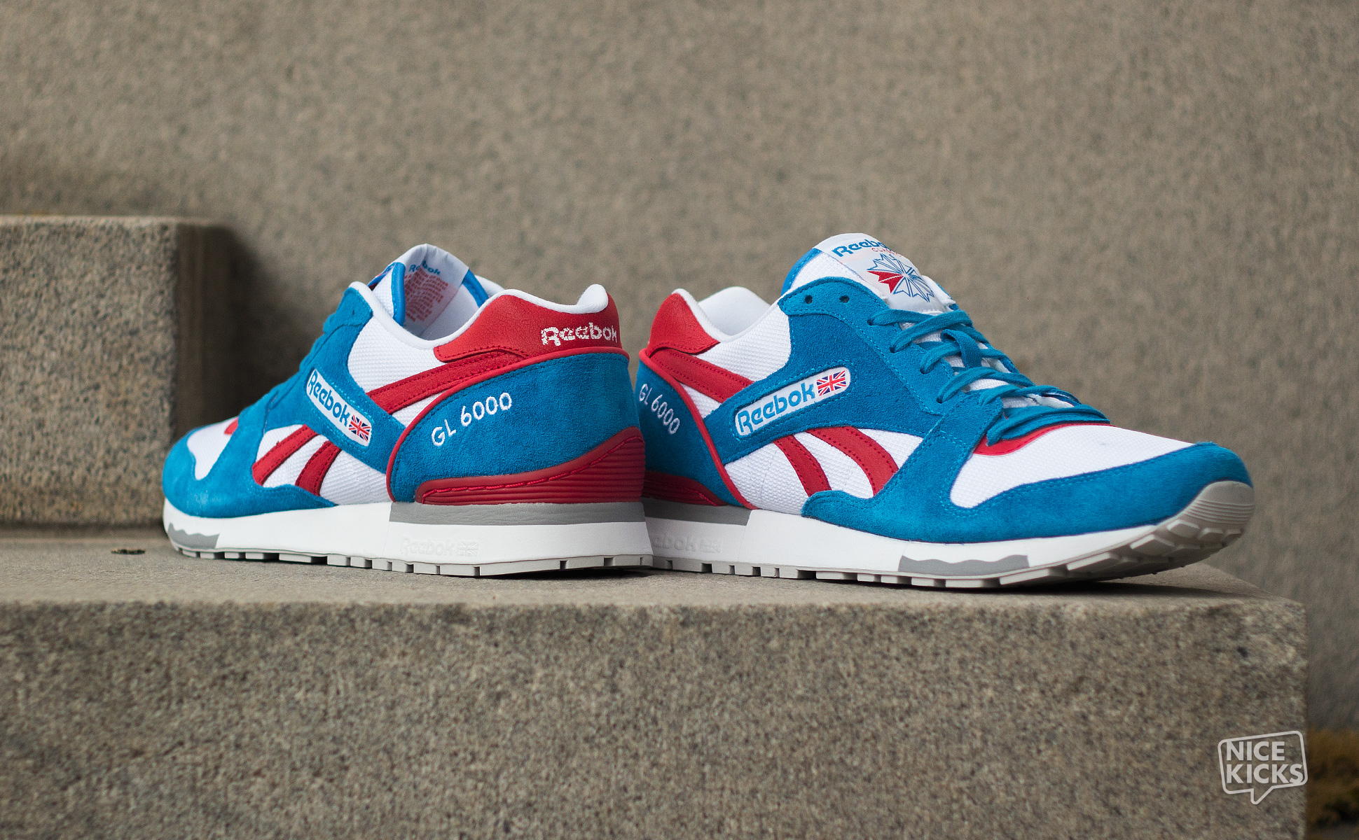 buy \u003e reebok gl 6000 red white blue, Up 