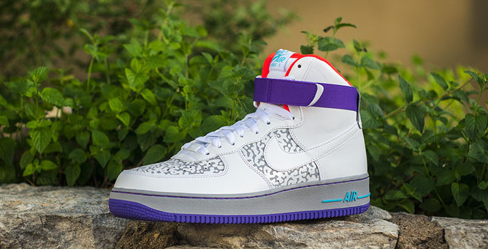 Nike Air Force 1 High 07 White Purple Venom Detailed Images Nice Kicks