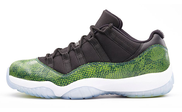 jordan 11 retro low green snakeskin