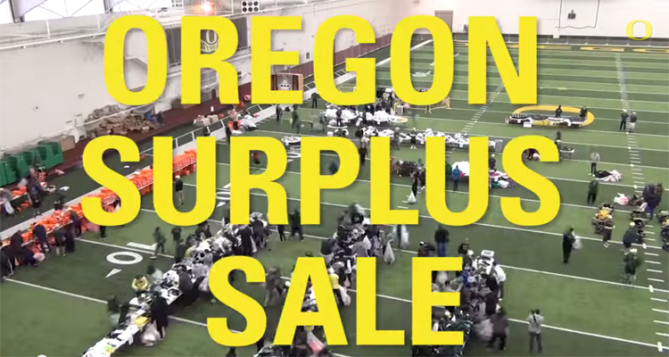 Oregon Ducks Surplus Sale