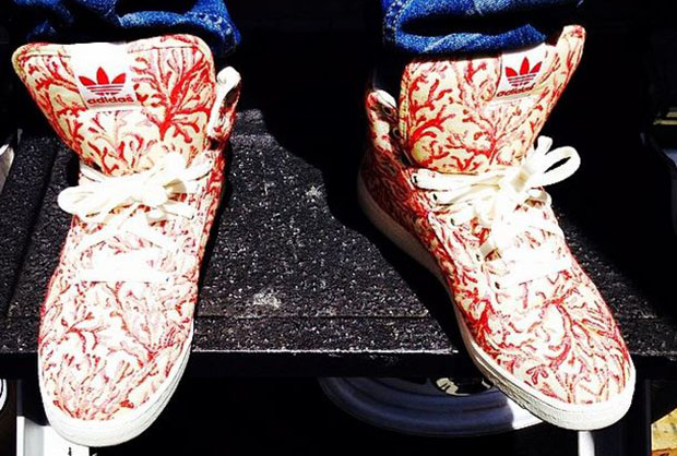 Pharrell Performs in New adidas Instinct Hi Custom