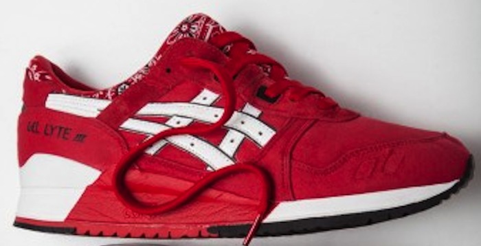 asics gel lyte iii red bandana