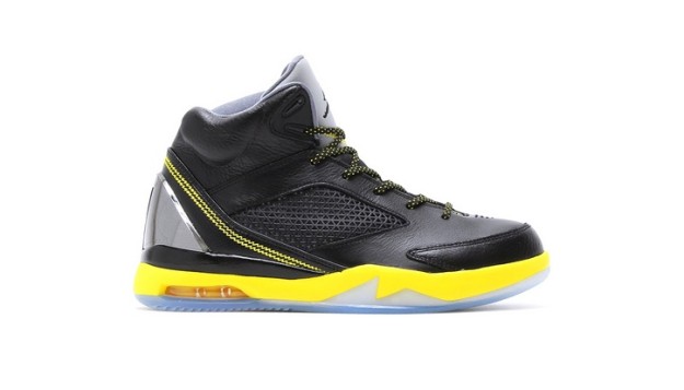 Air Jordan Flight Remix Black Yellow Cool Grey