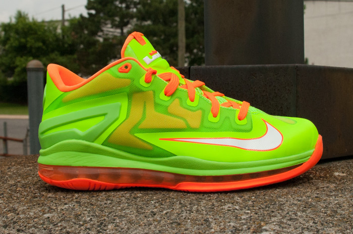 Nike LeBron 11 Low GS Volt Bright Orange