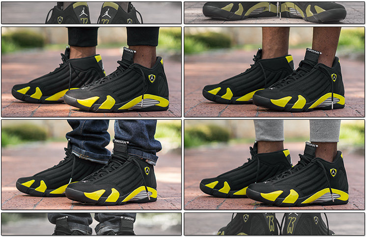 yellow and black retro 14