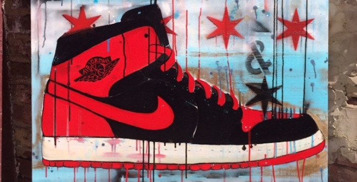 jordan 1 painting