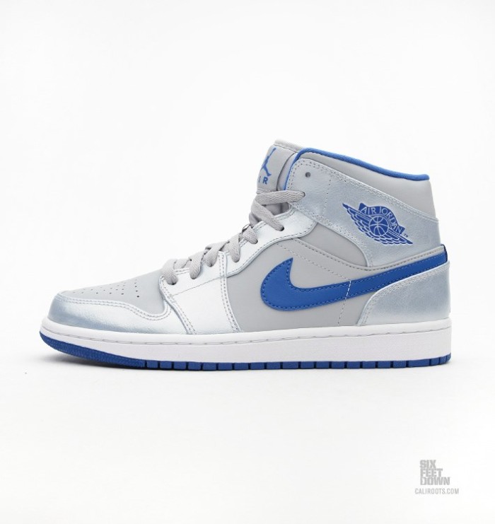 Nike 1 Mid Wolf Grey Sport Blue - Blue - Hi-Top Sneakers