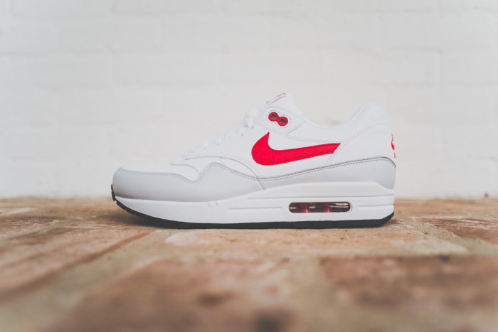 Nike Air Max 1 Leather White University Red