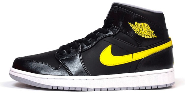 black and yellow jordan 1's