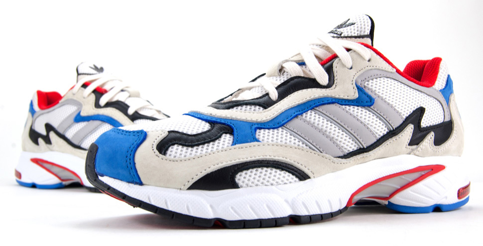 adidas temper run red white blue