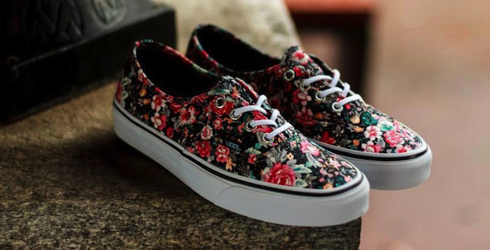 flower pattern vans