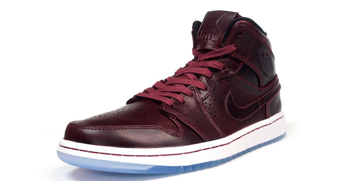 burgundy air jordans