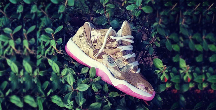 Air Jordan 11 Low Cherry Blossom Custom