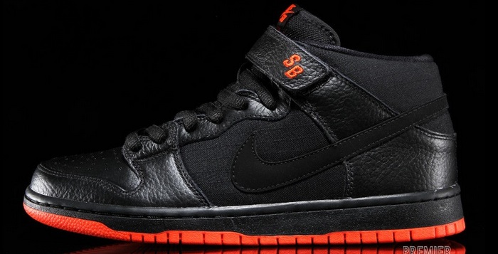 Nike SB Dunk Mid Black Team Orange