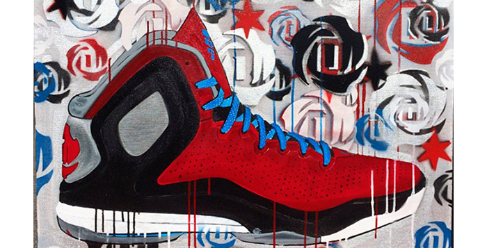 adidas D Rose 5 Art by Shannon Favia