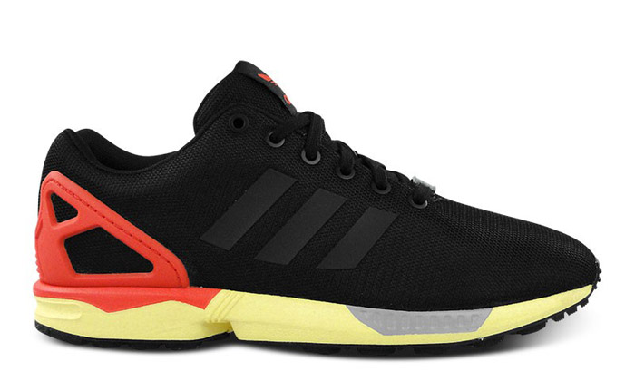 zx flux red and black