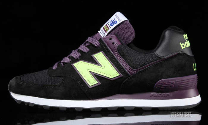 new balance 574 black and purple