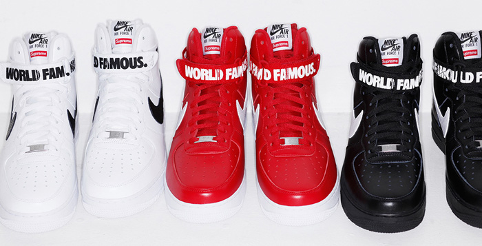 Supreme x Nike Air Force 1 High Release Information