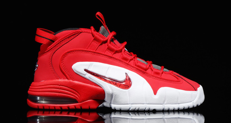 nike penny 1 red and white