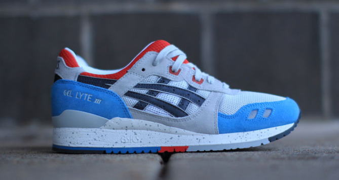 asics gel lyte iii blue red