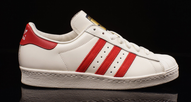adidas Superstar 80s Deluxe White/Red | Nice Kicks