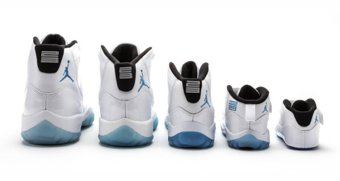 Air Jordan 11 Legend Blue for the whole family