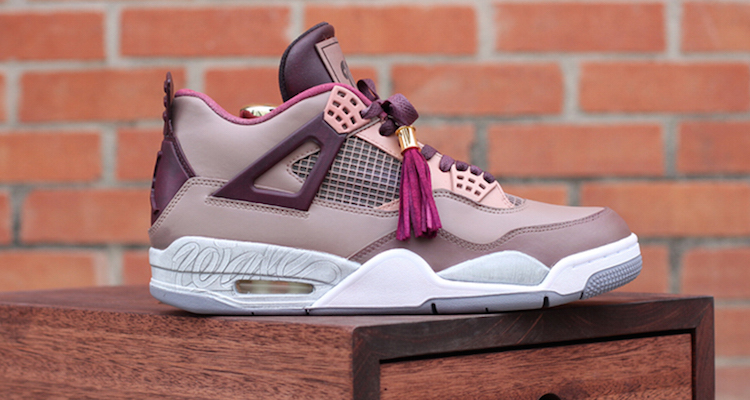 Air Jordan 4 Louis Vuitton Don Custom for Wale