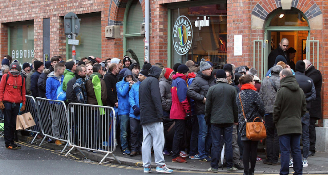 Here's What a Sneaker Lineup Looks Like in Manchester