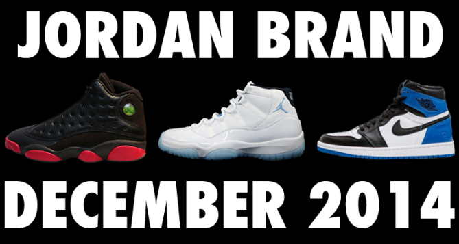 Jordan Brand December 2014 Lineup