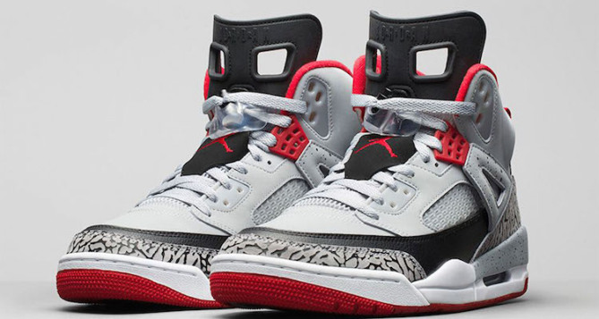 Jordan Spizike Wolf Grey/Gym Red Official Images