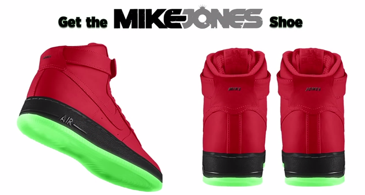 Mike Jones Uses NIKEiD Air Force 1s to Promote Comeback