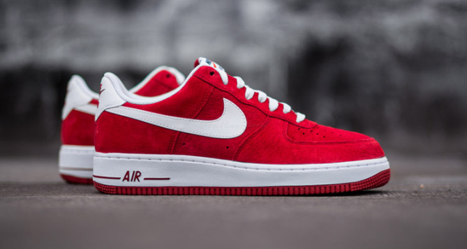 nike air force 1 07 red suede