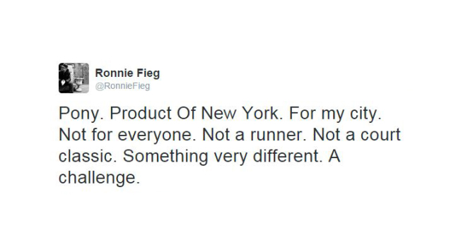 Ronnie Fieg Has Upcoming Collab with PONY