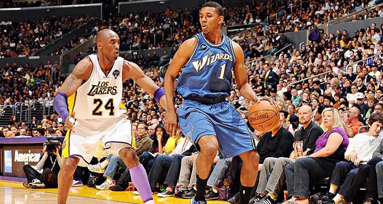 Nick Young and Kobe Bryant
