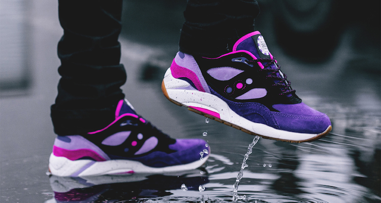 Feature x Saucony G9 Shadow 6 The Barney On-Foot Images