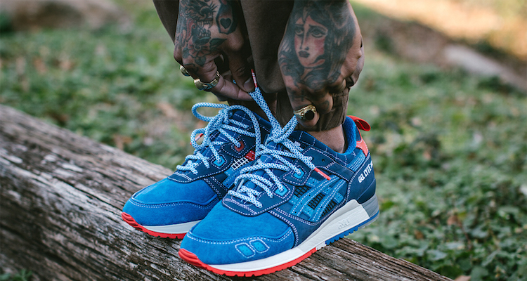 asics gel lyte iii on feet